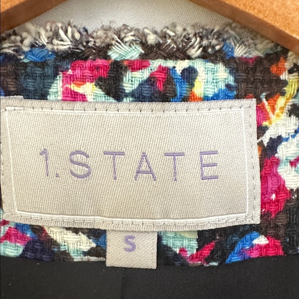 1. State Multicolor Tweed Jacket - image 3
